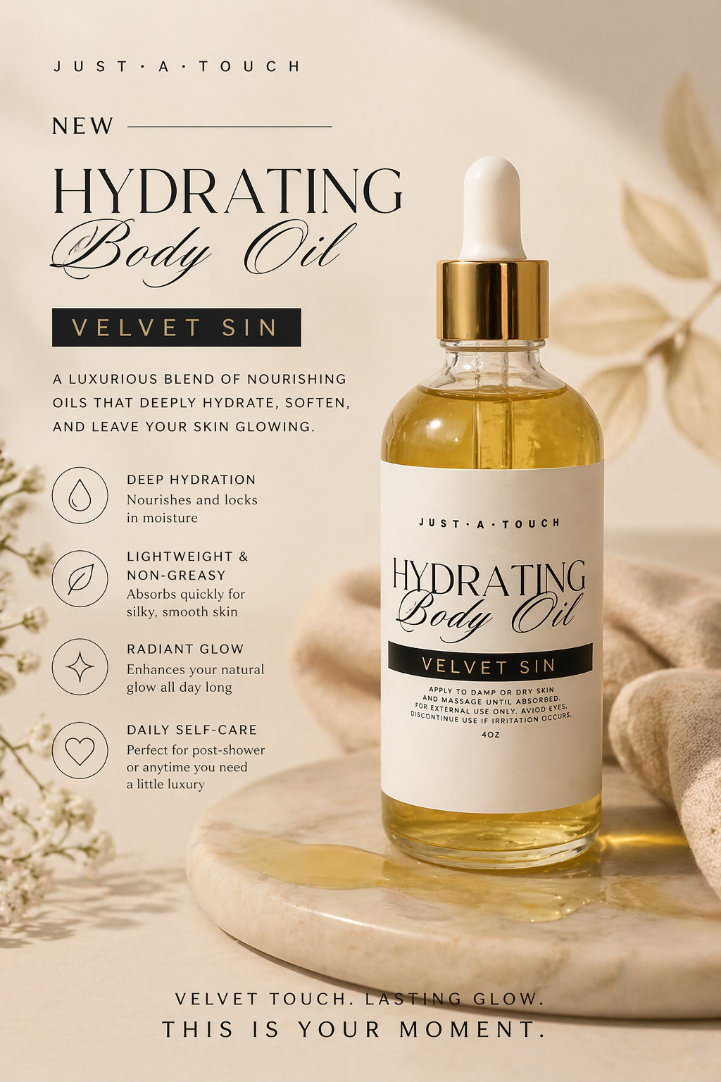 Velvet Sin Hydrating Body Oil